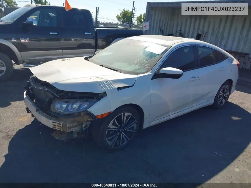 2018 Honda Civic Ex-T VIN: JHMFC1F40JX023237 Lot: 40549831