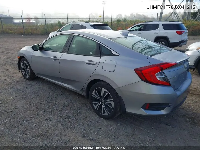 JHMFC1F70JX041215 2018 Honda Civic Ex-L