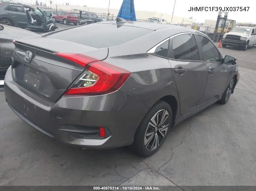 2018 Honda Civic Ex-T VIN: JHMFC1F39JX037547 Lot: 40575314