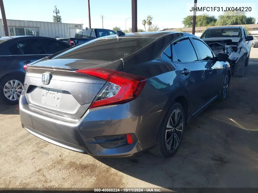 2018 Honda Civic Ex-T VIN: JHMFC1F31JX044220 Lot: 40588224