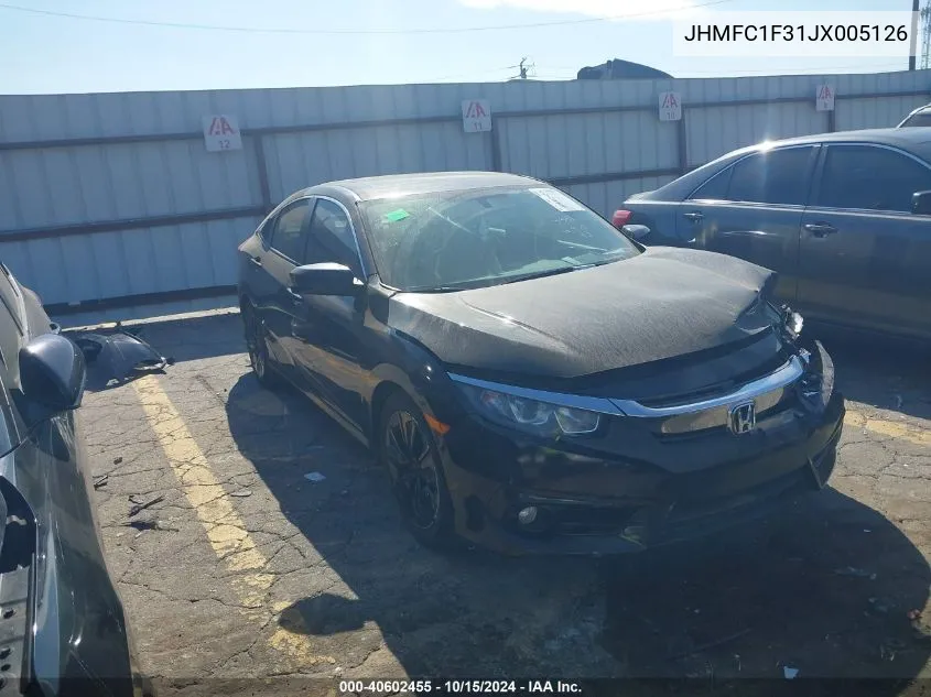 2018 Honda Civic Ex-T VIN: JHMFC1F31JX005126 Lot: 40602455