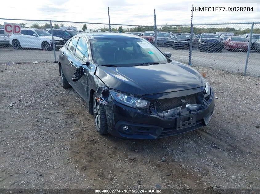 JHMFC1F77JX028204 2018 Honda Civic Ex-L