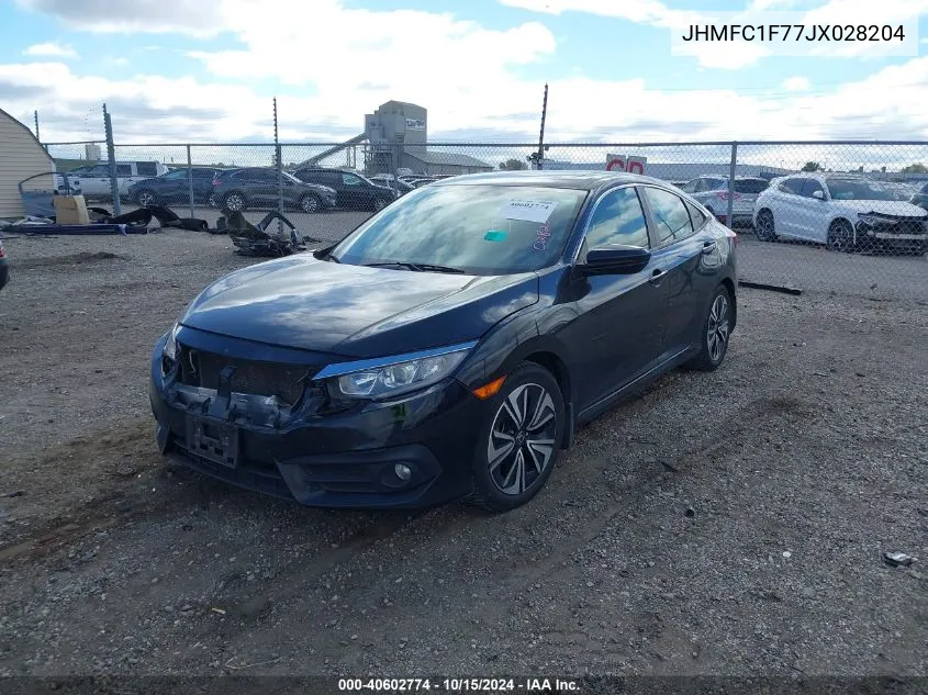 JHMFC1F77JX028204 2018 Honda Civic Ex-L