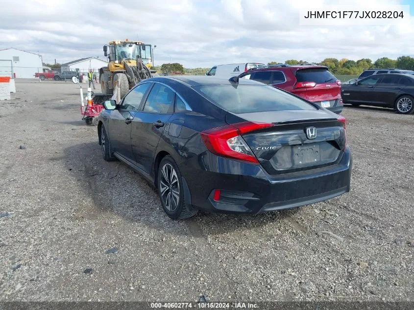 2018 Honda Civic Ex-L VIN: JHMFC1F77JX028204 Lot: 40602774