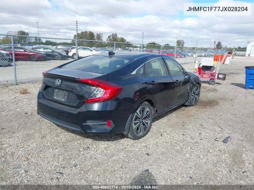 2018 Honda Civic Ex-L VIN: JHMFC1F77JX028204 Lot: 40602774