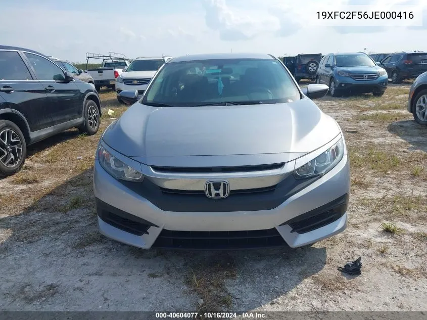 19XFC2F56JE000416 2018 Honda Civic Lx