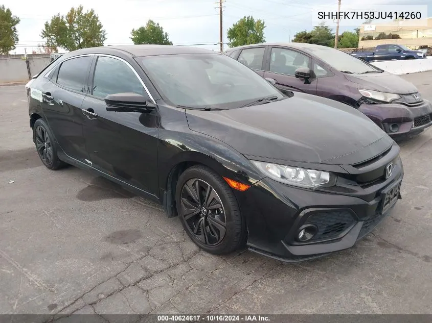 SHHFK7H53JU414260 2018 Honda Civic Ex