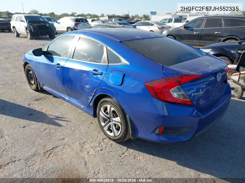 2HGFC2F57JH552335 2018 Honda Civic Lx