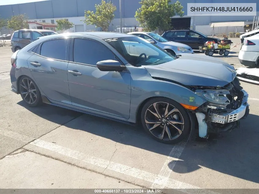 SHHFK7H48JU416660 2018 Honda Civic Sport