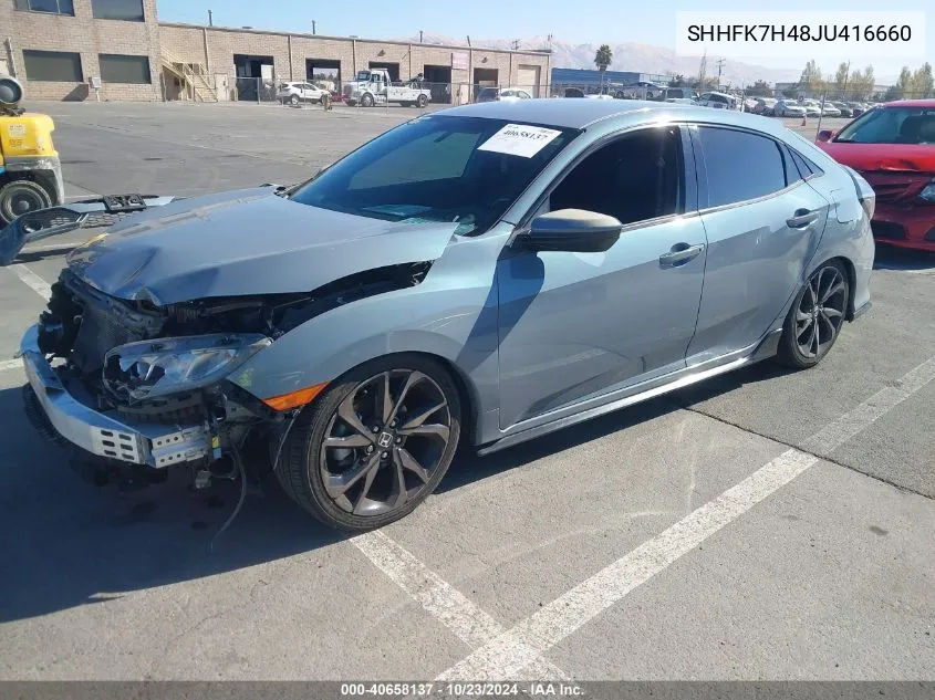 SHHFK7H48JU416660 2018 Honda Civic Sport