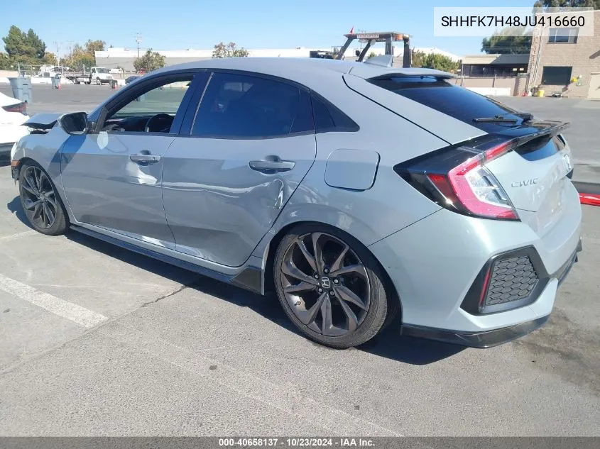 SHHFK7H48JU416660 2018 Honda Civic Sport