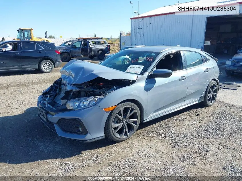 2018 Honda Civic Sport VIN: SHHFK7H41JU235304 Lot: 40683098