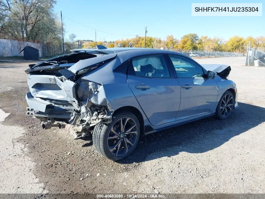 2018 Honda Civic Sport VIN: SHHFK7H41JU235304 Lot: 40683098