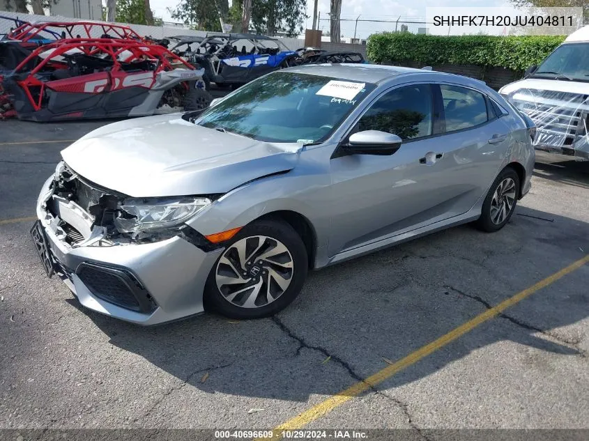 2018 Honda Civic Lx VIN: SHHFK7H20JU404811 Lot: 40696609