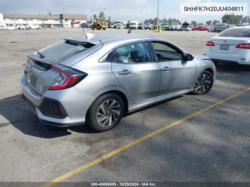 2018 Honda Civic Lx VIN: SHHFK7H20JU404811 Lot: 40696609