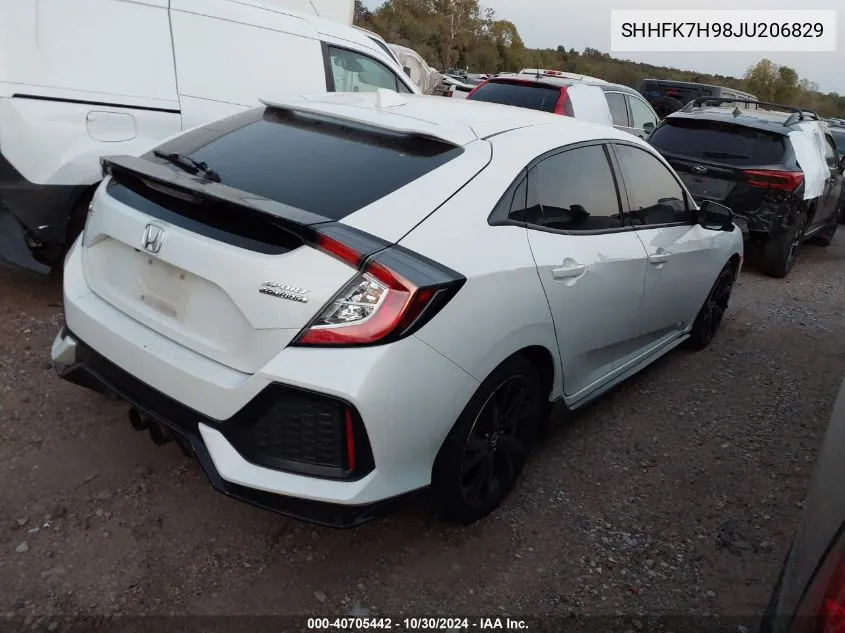 SHHFK7H98JU206829 2018 Honda Civic Sport Touring