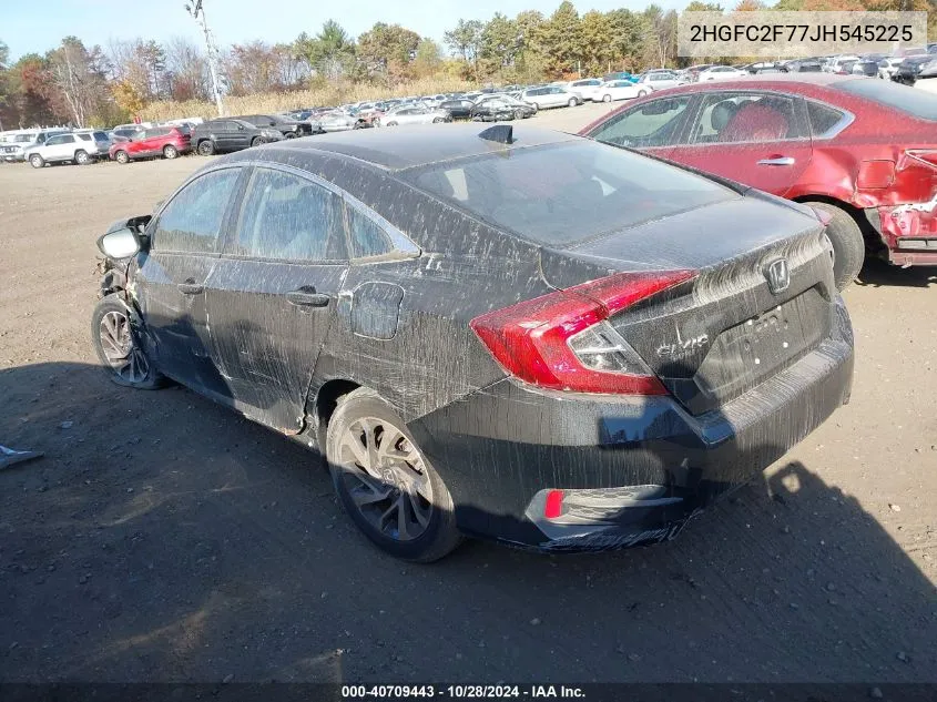 2018 Honda Civic Ex VIN: 2HGFC2F77JH545225 Lot: 40709443