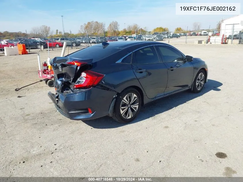 2018 Honda Civic Ex-L VIN: 19XFC1F76JE002162 Lot: 40718548