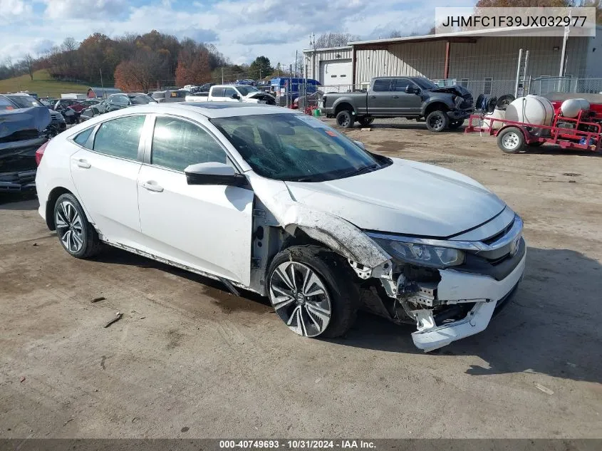 2018 Honda Civic Ex-T VIN: JHMFC1F39JX032977 Lot: 40749693