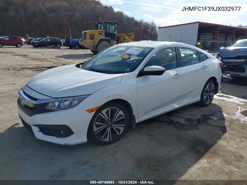 2018 Honda Civic Ex-T VIN: JHMFC1F39JX032977 Lot: 40749693