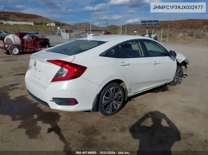 2018 Honda Civic Ex-T VIN: JHMFC1F39JX032977 Lot: 40749693