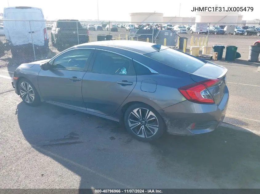 2018 Honda Civic Ex-T VIN: JHMFC1F31JX005479 Lot: 40796966