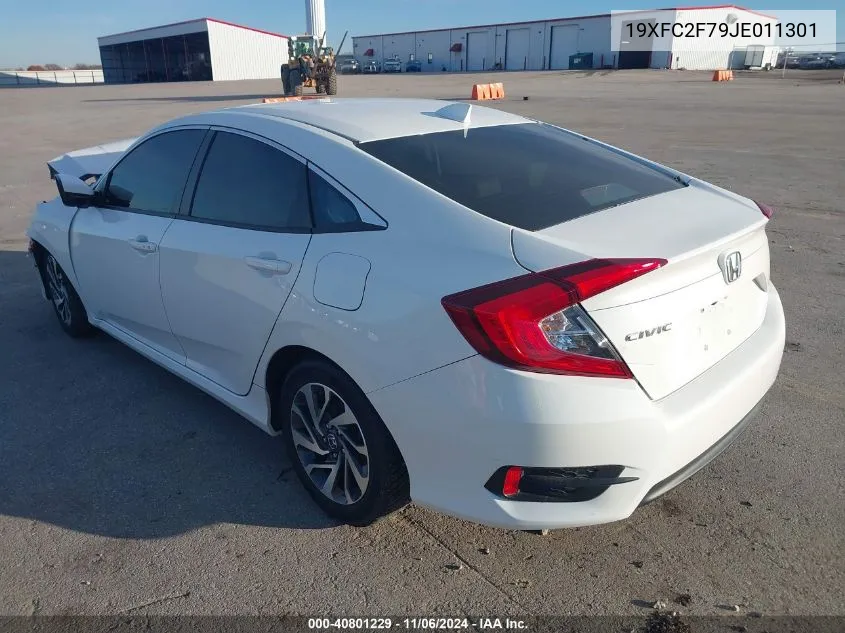 19XFC2F79JE011301 2018 Honda Civic Ex