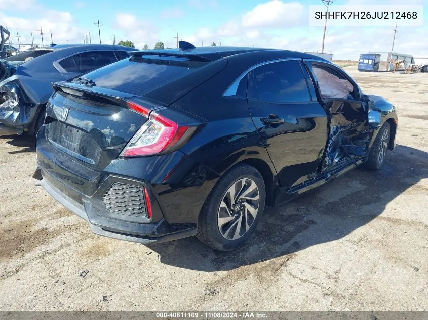 2018 Honda Civic Lx VIN: SHHFK7H26JU212468 Lot: 40811169