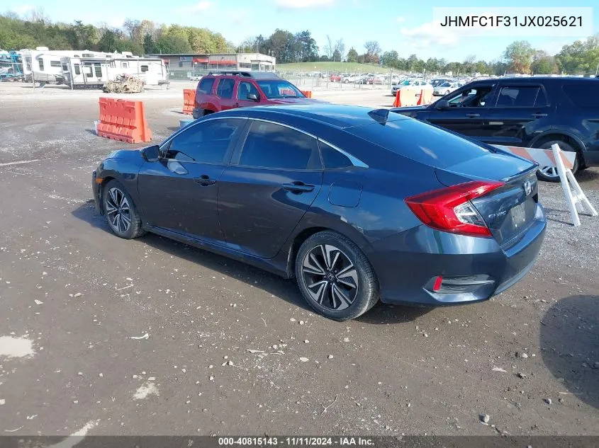 2018 Honda Civic Ex-T VIN: JHMFC1F31JX025621 Lot: 40815143