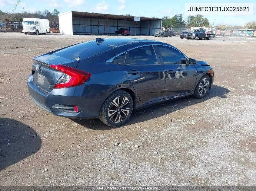 2018 Honda Civic Ex-T VIN: JHMFC1F31JX025621 Lot: 40815143