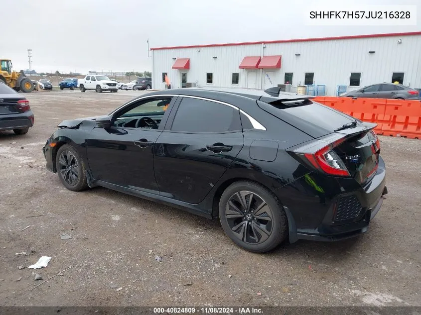 2018 Honda Civic Ex VIN: SHHFK7H57JU216328 Lot: 40824809