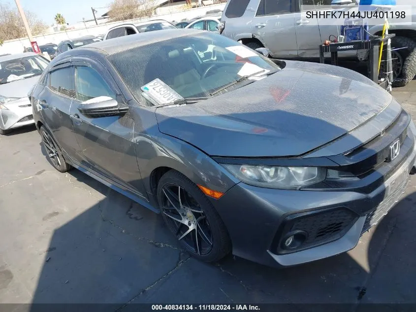 2018 Honda Civic Sport VIN: SHHFK7H44JU401198 Lot: 40834134