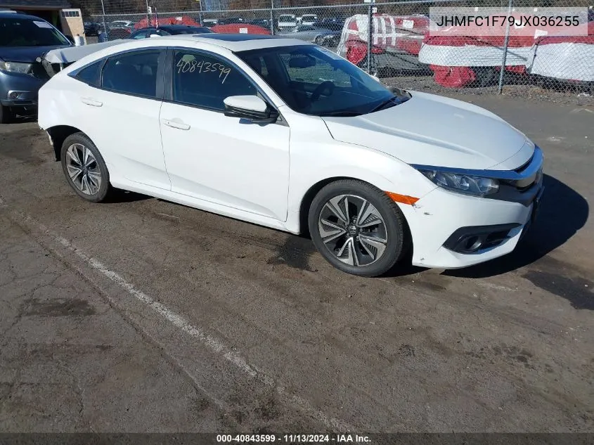 2018 Honda Civic Ex-L VIN: JHMFC1F79JX036255 Lot: 40843599