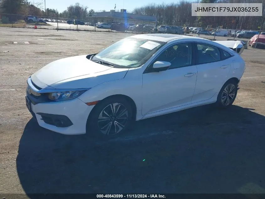 2018 Honda Civic Ex-L VIN: JHMFC1F79JX036255 Lot: 40843599