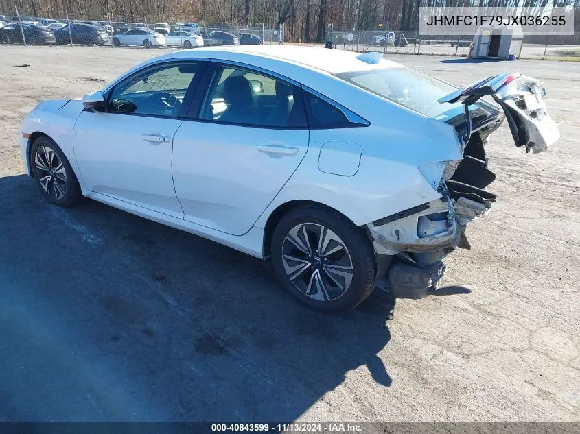 2018 Honda Civic Ex-L VIN: JHMFC1F79JX036255 Lot: 40843599