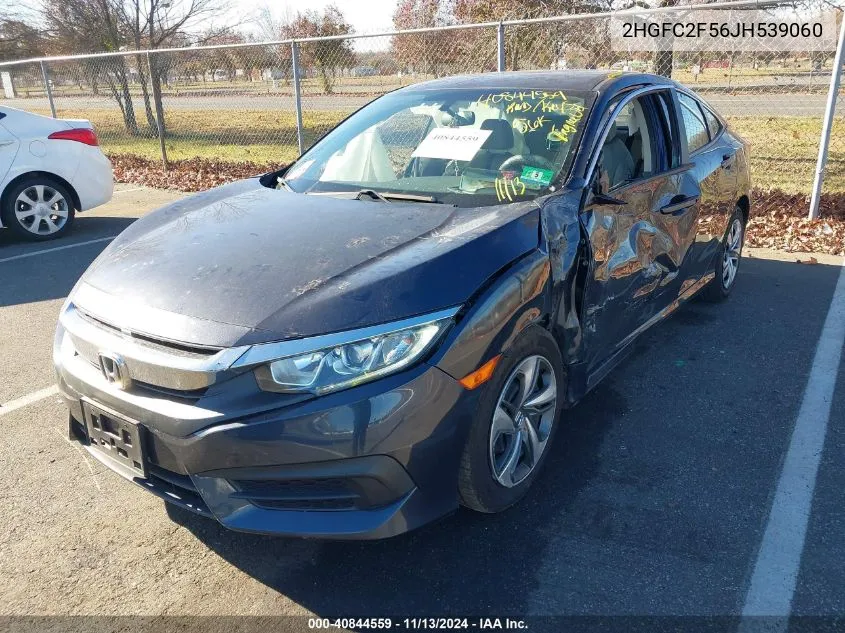 2018 Honda Civic Lx VIN: 2HGFC2F56JH539060 Lot: 40844559