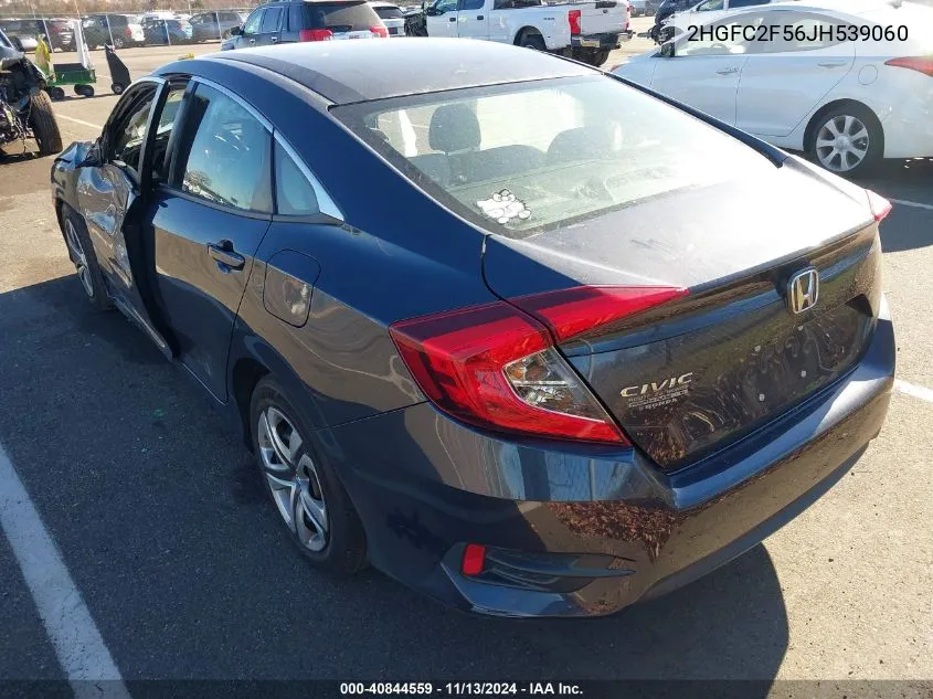 2018 Honda Civic Lx VIN: 2HGFC2F56JH539060 Lot: 40844559