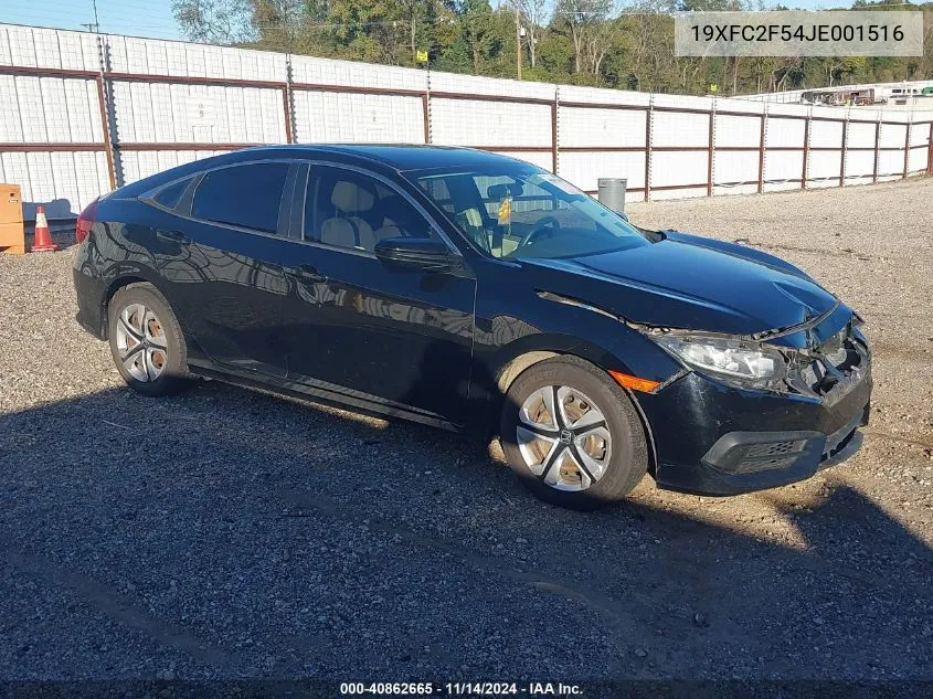 2018 Honda Civic Lx VIN: 19XFC2F54JE001516 Lot: 40862665