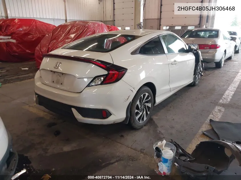 2018 Honda Civic Lx-P VIN: 2HGFC4B05JH306468 Lot: 40872704