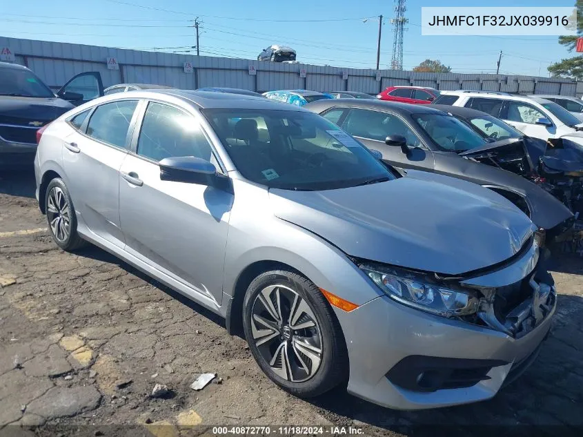 2018 Honda Civic Ex-T VIN: JHMFC1F32JX039916 Lot: 40872770