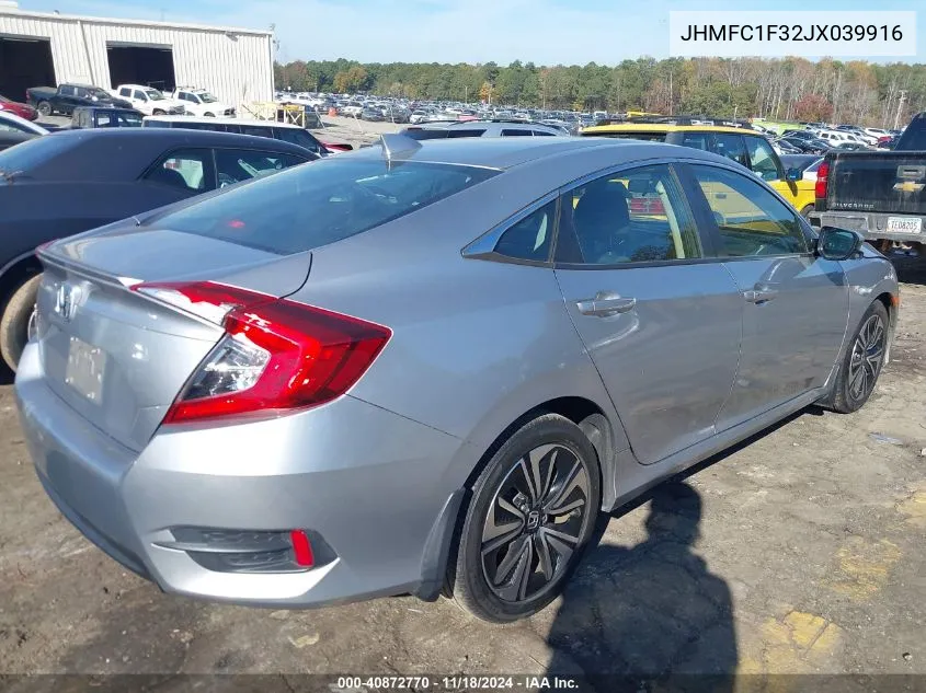 2018 Honda Civic Ex-T VIN: JHMFC1F32JX039916 Lot: 40872770