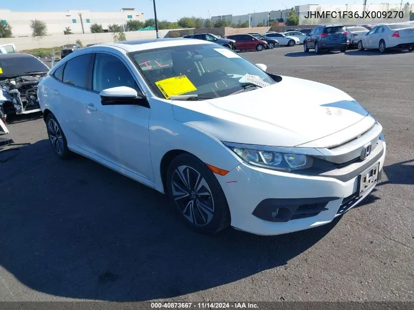 2018 Honda Civic Ex-T VIN: JHMFC1F36JX009270 Lot: 40873667