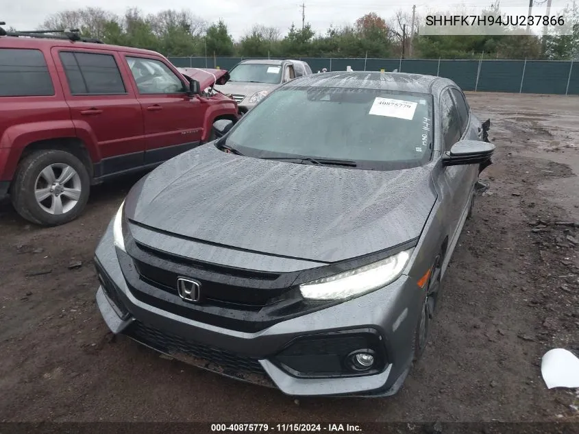 2018 Honda Civic Sport Touring VIN: SHHFK7H94JU237866 Lot: 40875779