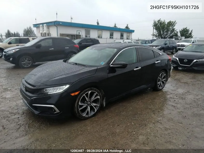 2019 Honda Civic Sedan VIN: 2HGFC1F95KH101726 Lot: 12083457