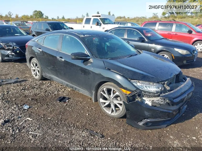 2HGFC1F97KH100027 2019 Honda Civic Sedan