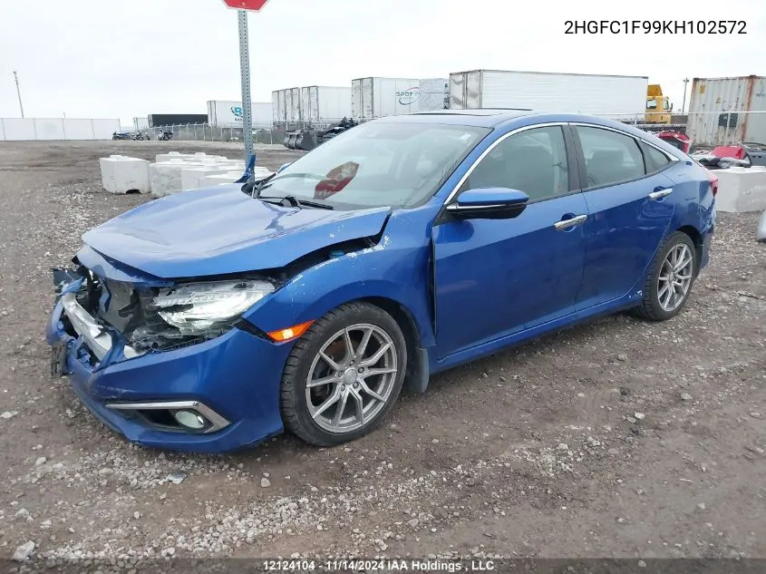 2HGFC1F99KH102572 2019 Honda Civic Sedan