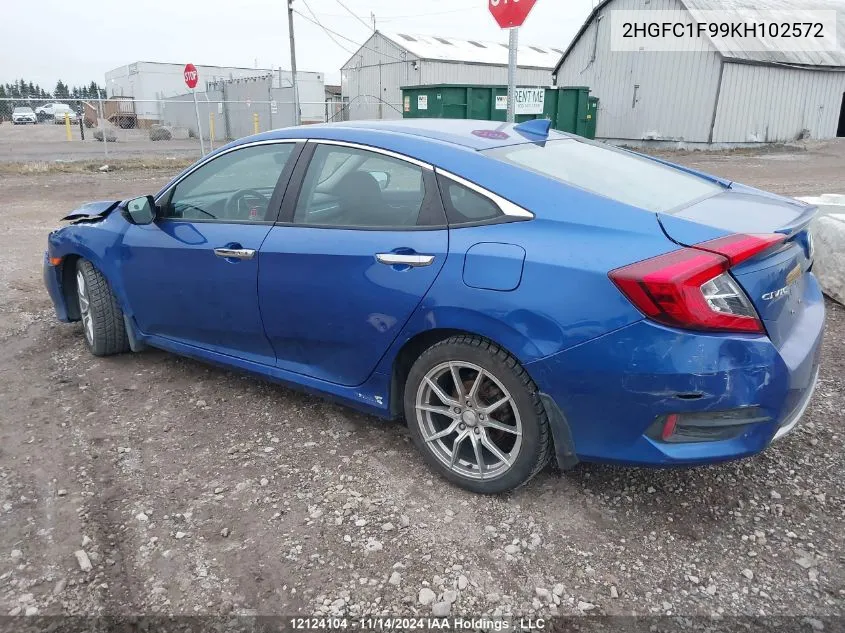 2HGFC1F99KH102572 2019 Honda Civic Sedan