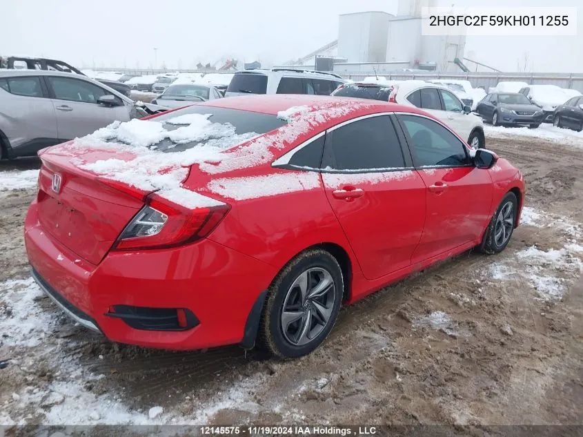 2HGFC2F59KH011255 2019 Honda Civic Sedan