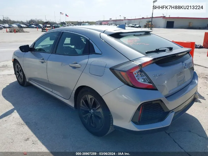 2019 Honda Civic Ex-L VIN: SHHFK7H88KU213224 Lot: 38907259