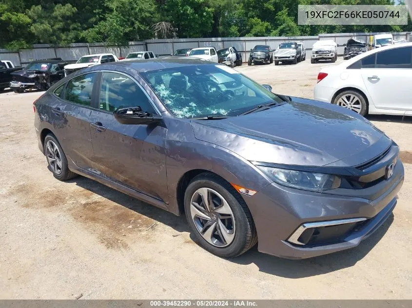 2019 Honda Civic Lx VIN: 19XFC2F66KE050744 Lot: 39452290